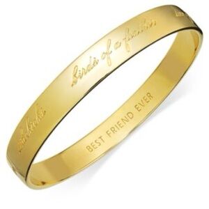 Kate Spade Gold Jewelry Best Friend Forever Bracelet